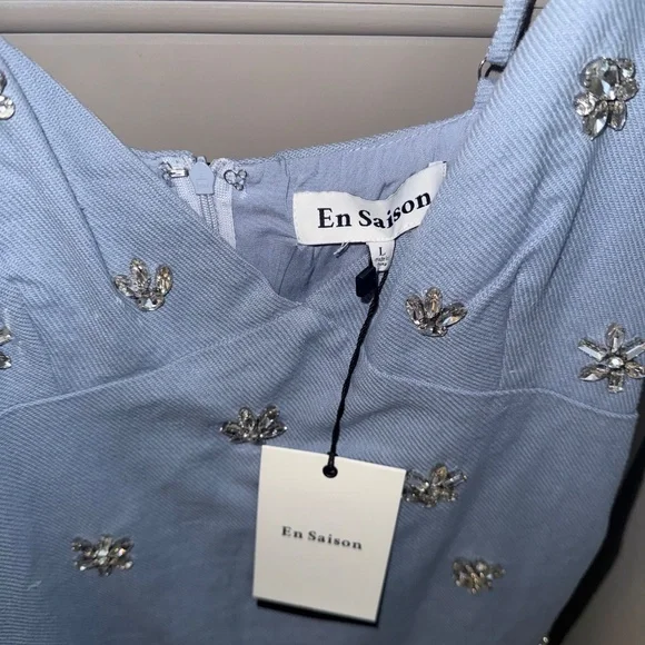 En Saison light blue dress - Picture 2 of 2